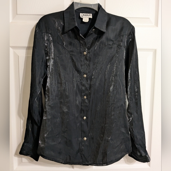 Vintage Banjo Women's Western Shirt - Picture 1 of 9
